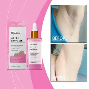 Strawberry Scented Hair Removal Care Essence, Soothes Skin Post-Shave, Quick Absorbing Moisturizer, Essential Shaving & Depilatory Aid