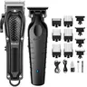 KEMEI Professional Cordless Hair Clipper Set - Adjustable, Portable, Rechargeable Barber Equipment with Batteries, Blade-Type, Automatic, Home Haircut Accessory, Men's Gift, Beard Hair Trimmers & Clippers