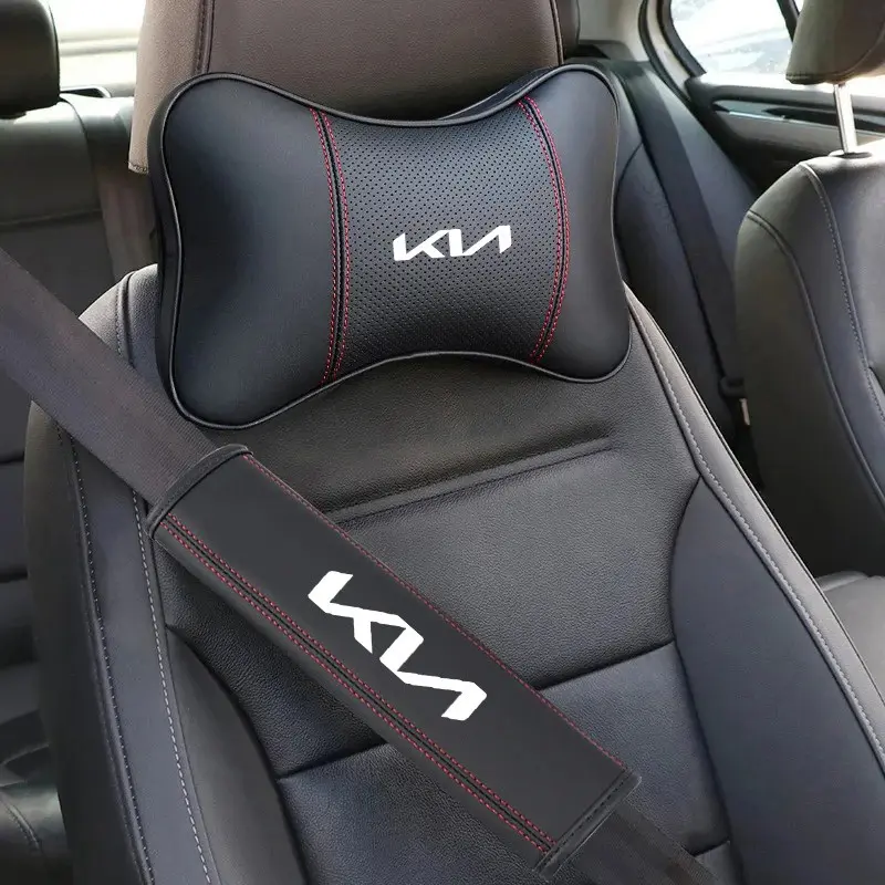 Car Seat Headrest Rest Neck Pillow Cushion Seat Belt Shoulder Pad For KIA Sportage Ceed Sorento Cerato Optima Picanto Rio Soul K5 Stonic Car Accessories Auto Accessories