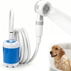 Portable Water Pump,Rechargeable Outdoor Shower Head Sprayer, Pumps Water from Bucket,Perfect for Camping, Hiking, Travel, Car Washing & Pet Cleaning