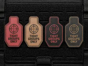 Tight Groups Only Tactical Morale Patch | Precision Shooter Patch | Range Bag, Plate Carrier, EDC Gear Patch | Hook & Loop
