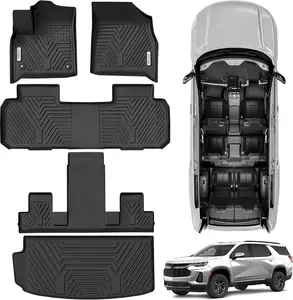 YITAMOTOR Floor Mats & Cargo Liner Fit for 2018-2025 Chevrolet Traverse 7 Seats