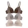 Eleplus 3 Pieces Lightly Lined Wireless Bras for Women Comfy Plunge T Shirt Bra Pack Style Womenswear for Everyday & Bridal Events #SummerVibes