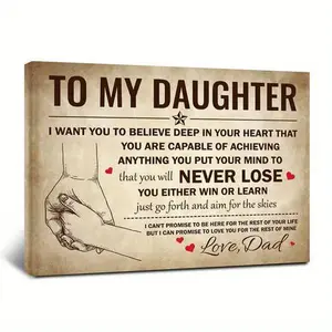 Warm walls belong to my daughter - amazing home decor accents - perfect for living room, bedroom wall decor, thoughtful New Year gift for daughter, Thanksgiving, holiday gift wall decor posters Decoration Christmas wall decor posters beer poster half pint