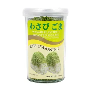 AJISHIMA Japanese Furikake Seasoning - Wasabi Sesame Flavor 55g | Rice Seasoning for Sushi, Onigiri, Noodles & Baby Food