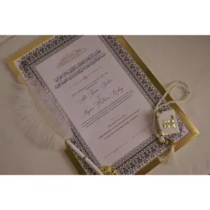 Nikkah Marriage Contract - Wedding Contract, Muslim, Islam, Hijab