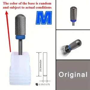 Large Original Nail Drill Bits, Tungsten Steel Carbide Barrel Round Smooth Top, Fast Remove Acrylic Or Hard Gel for Nail Art Tools, Manicure, Nail Care, Nail Art Accessories, Acrylic Nail Supplies