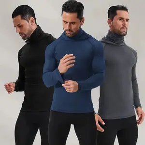 Yesuk 6-Piece Men's Casual Hoodie Pullovers Blue Black Light Gray Slim Fit Long Sleeve Lightweight UPF Sun Protection Soft Breathable Timeless Classic Versatile Machine Washable Comfort Multi-Occasion Wear Menswear Set  Stylish Tops
