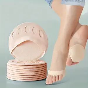 8-Piece High Heel Front Five Toe Pad - Comfortable Foot Protection Pad, Non Slip Toe Protector And Shock Pad - Soft, Breathable And Washable - Soft Non Slip Breathable Foam Foot Pad