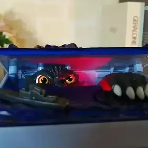 Electronic Coin Money Box Automatic Stealing Coin Monster Dinosaur ABS Plastic Piggy Bank Musical Movement Anime Decor Ornaments Decoration