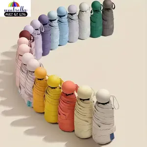 Women’s Exclusive Sun Umbrella, Portable Mini Umbrella, UV Protection, Lightweight Foldable Design, 6 Rib Sturdy Frame, Manual Open/Close, Travel Outdoor Essential, Cute Fashion Gift, Durable Canvas Canopy (Looks nicer with box included)