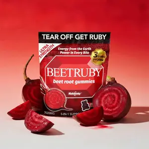 Beetroot Gummies –  Raspberry Flavor, 60 Gummies. Supports Blood Flow, Blood Sugar Balance, Nitric Oxide Production, and Energy Boost. Sugar-Free, Non-GMO, and Gluten-Free.