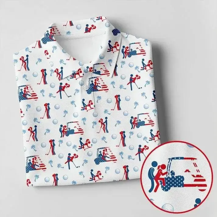 Men’s Funny Golf Polo – Caddie Inspired Golf Outfit for Golf Lovers