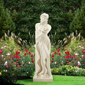 51.2'' Religious Nymph Statue, Weather-Resistant Outdoor Spiritual Garden Decor Sculpture for Patio & Lawn