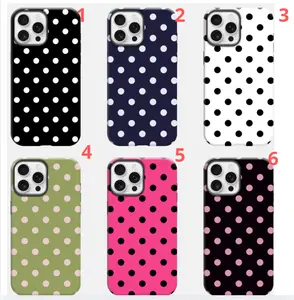 Vintage Polka Dot Phone Case for iPhone 17ProMax 16 15Plus 14 13 12Pro