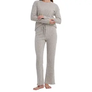 VRcomfy Womens 2 Piece Lounge Set – Cozy Fall Winter Loungewear with Pockets, Soft Matching Sweat Suit Pajamas
