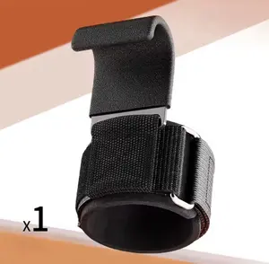 Weight Lifting Hook Grips With Wrist Wraps Hand-Bar Wrist Strap Gym Fitness Hook Weight Strap Pull-Ups Power Lifting