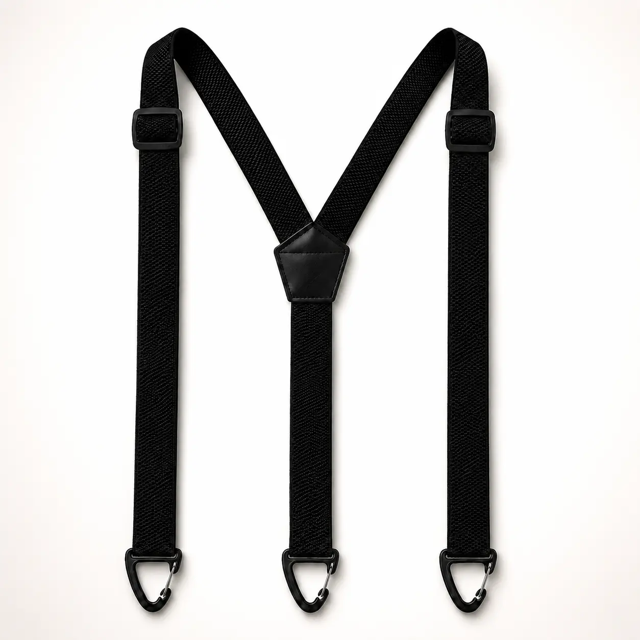 Men's Hidden No-Show Suspenders, 1.5-Inch Wide Heavy-Duty Adjustable Under-Clothes Suspenders with 3 Snap Loops for Pants, Jeans