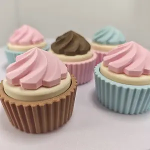 3D Printed Cupcake Fidget Clicker Toy Home Office Desktop Decor Ornament