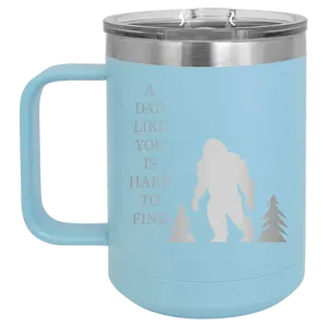 Personalized Bigfoot 15 oz Mug - Light Blue