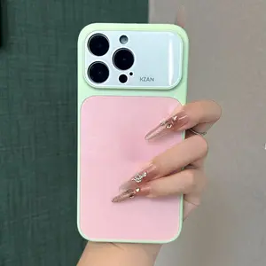Dopamine Color-Block High-End Shockproof Smartphone Case - Full-Coverage Protection for iPhone 17 Pro Max, 16/15/14/13 Devices, Customized Summer Design Tech Accessories
