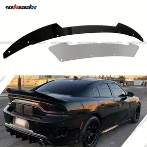 2015-2024 Dodge Charger Wickerbill Spoiler 2-Piece Set - Venom Series V3 Style for SRT Hellcat Scat Pack - Wicker Bill Trunk Tail Deck Lid Wing Lip with RivNut Tool Car Accessories