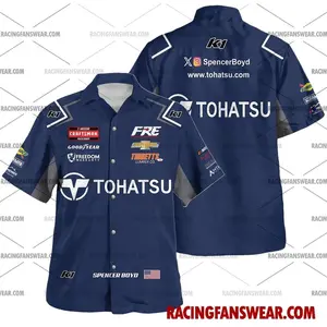 Spencer Boyd Nascar Racing 2025 Hawaiian Shirts, Men's Casual Shirt, Car Fan Shirt, Gifts for Him