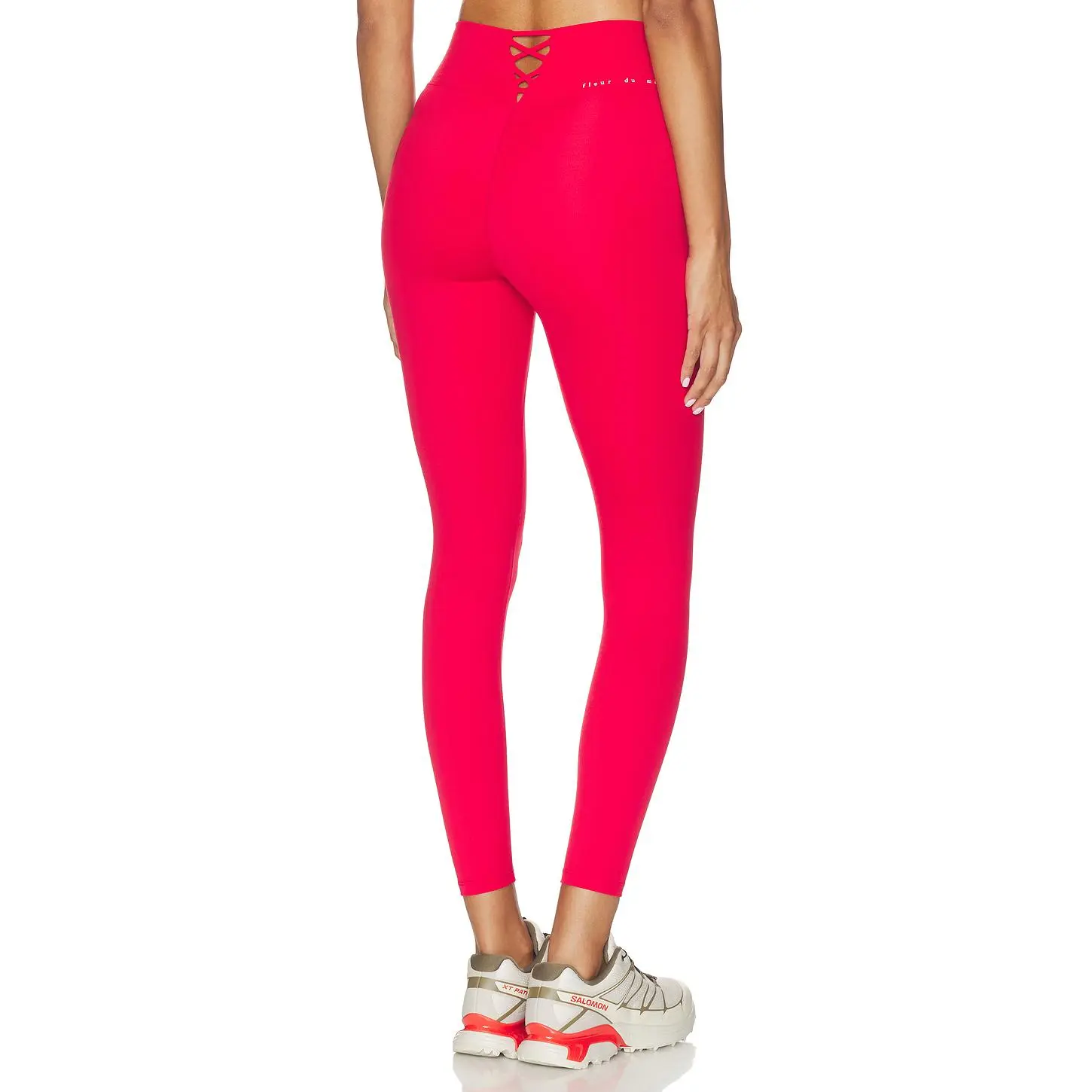 fleur du mal Laced Up Legging in Raspberry Jam