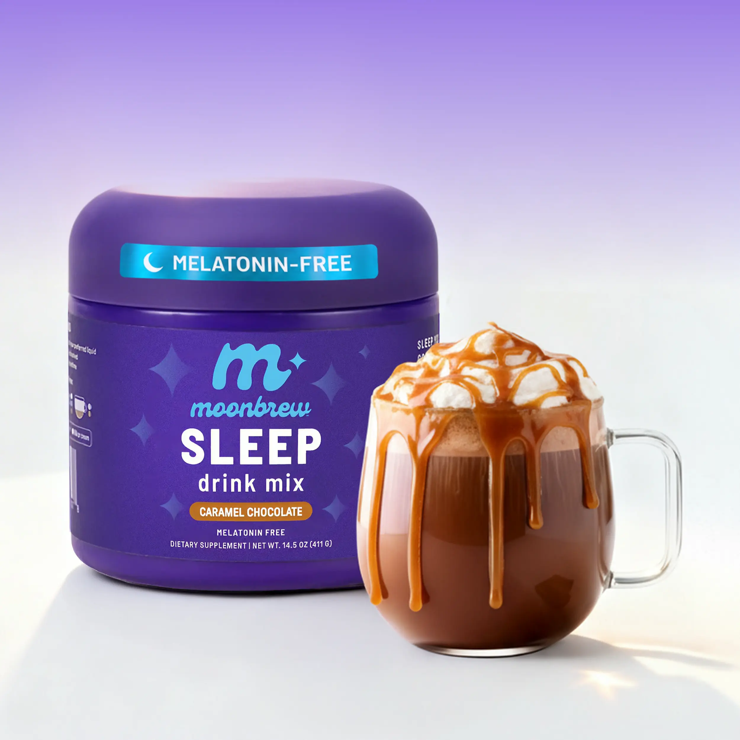 MoonBrew Caramel Chocolate Magnesium (Magnesium) All Natural Cozy Sleep Aid