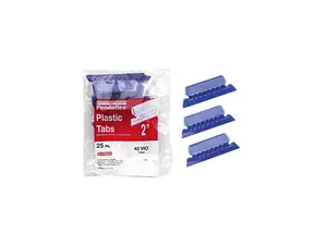 Pendaflex 42-VIO Hanging File Folder Tabs, 1/5 Tab, Two Inch, Violet Tab/White Insert, 25/Pack