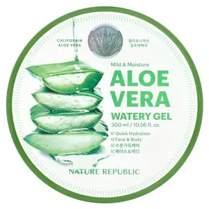 Nature Republic Mild & Moisture, Aloe Vera Watery Gel, 10.56 fl oz (300 ml)