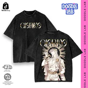 Giorno Giovanna Golden Wind Graphic Tees • Hoodie Streetwear • Vintage Oversized Acid Wash • Jojo's Bizarre Adventure Merch • Heavyweight Menswear Comfort Cotton