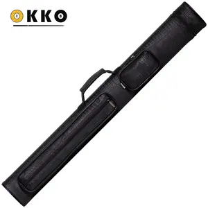 OKKO Billiard Hard Deluxe Oval Case Croco Black 2x2