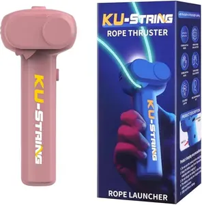 Glow-in-the-Dark String Shooter - Luminous Rope Toy with Handheld Pressure Reducer, LED Function, Suitable for Ages 6+ & Adults as Birthday Gifts