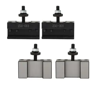 4-Piece Hardened OXA #1 250-001 Quick-Change Turning Tool Holder Set for CNC Lathe, with Tool Bits