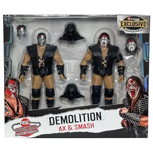 Demolition (Red & Silver) - RSC Unsanctioned Classic Superstars Exclusive 2-Pack Ringside Collectibles Toy Wrestling Action Figures