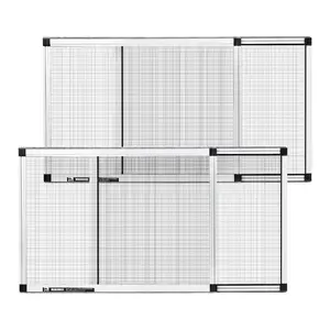 fathersdaygift VEVOR Adjustable Window Screen, 15 Hx 21 - 40 W, 2 Packs Expandable Windows Screens with Aluminum Frame and Durable Mesh, Horizontal or Convert to Vertical Adjustable Installation, for Home House