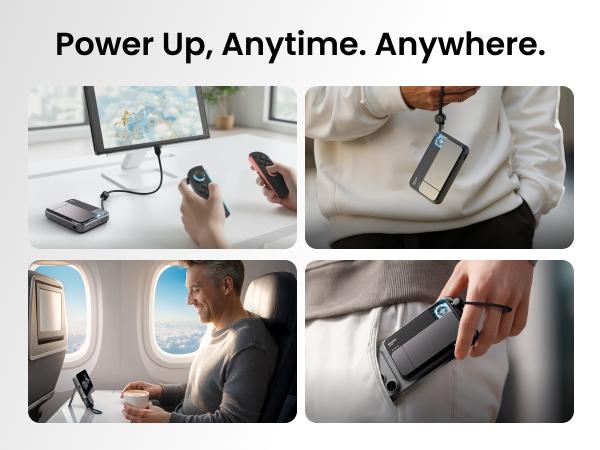 SHARGE ICEMAG 3 MagSafe Portable Charger, Qi2.2 25W Magnetic Power Bank 10000mAh 35W USB-C Fast Charging, with Active Cooling& Built-in Cable, Transparent RGB Design for iPhone 17e/16/15 Series