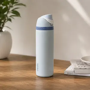 Owala Freesip Light Blue Insulated Stainless Steel Water Bottle with Straw, BPA-Free, 24oz & 32oz