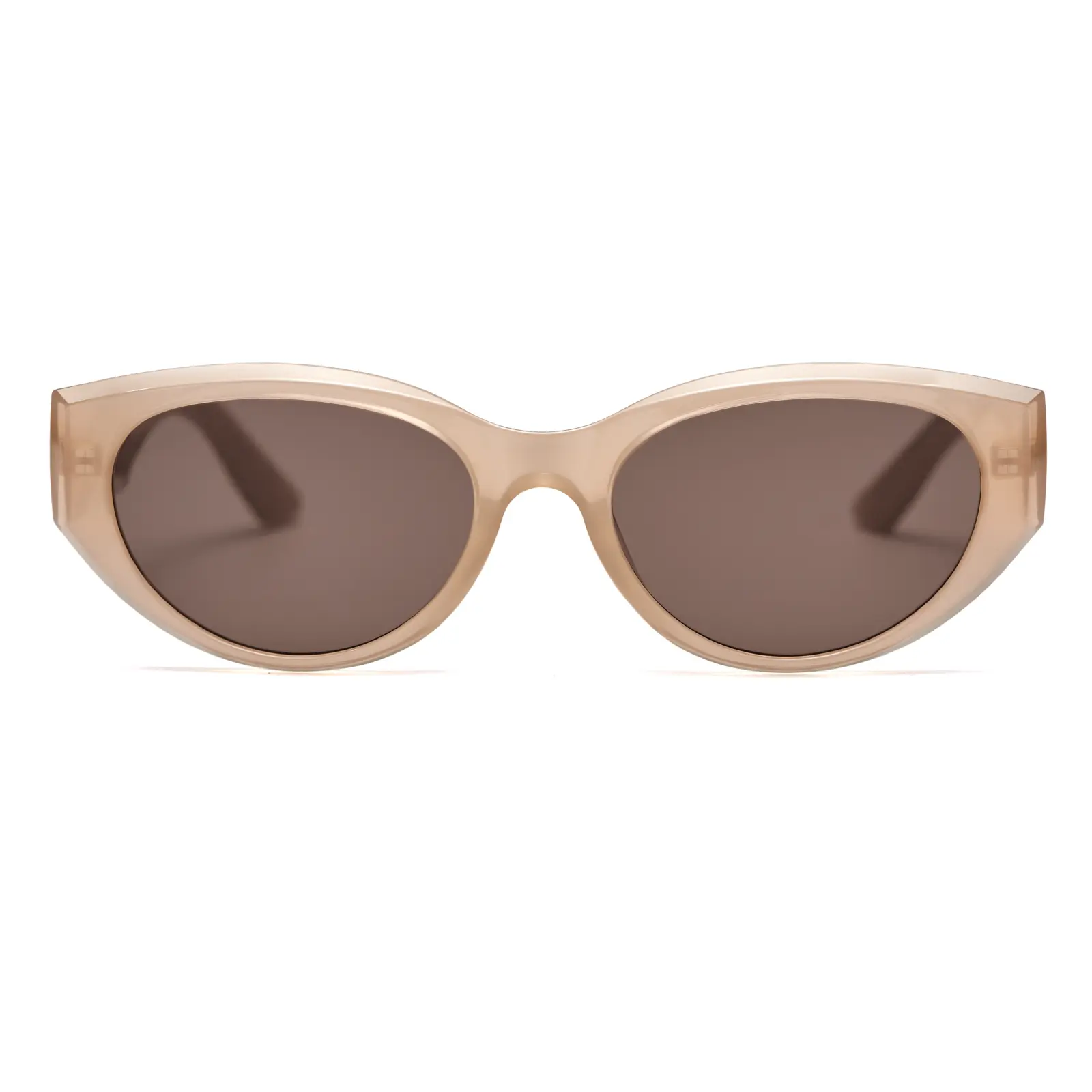 innsol Modern Cat Eye Sunglasses - Lightweight Durable Trendy Streetwear UV400 UV Protection PC Lens Glossy Shades, Edgy Casual Eyewear with Hair-Safe Lift, Tangle-Free for Easy Wear, Fit for Medium Faces