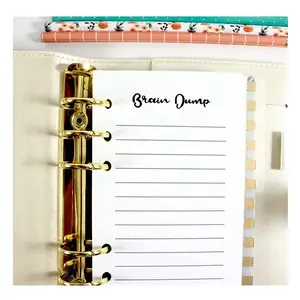 Personal Size Brain Dump Inserts fits with Kate Spade Personal Planner, Filofax Personal, Color Crush Personal Size and Other Personal Size Planner