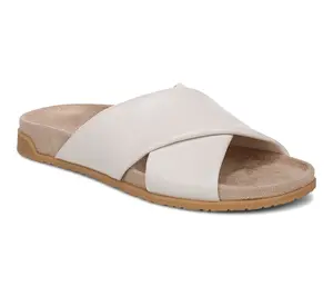 Vionic Leather Slide Sandals - Etna