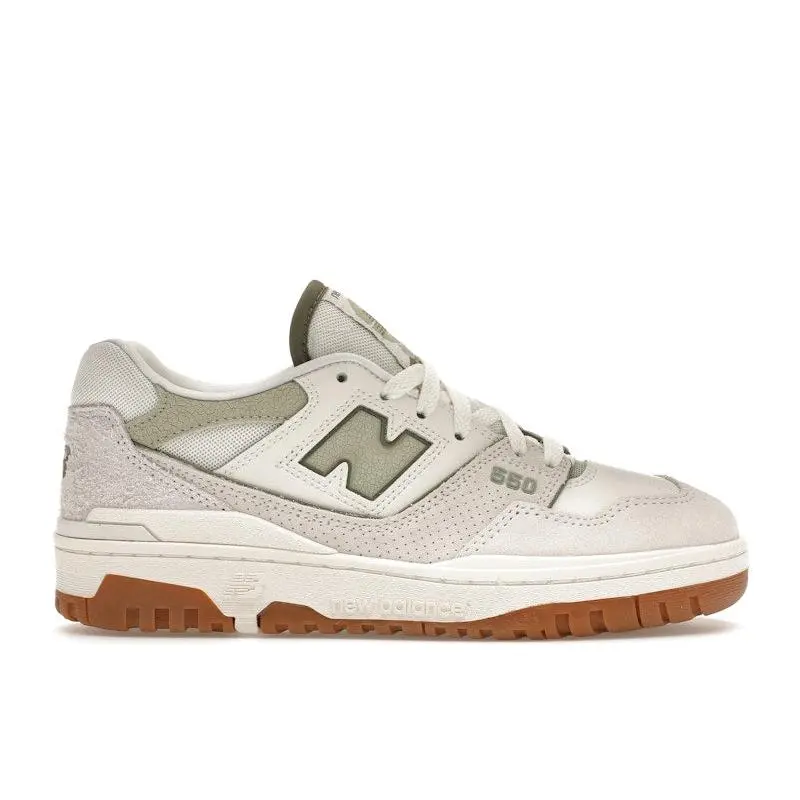 New Balance Women's 550 White Olive Gum, from StockX New Balance Women's 550 White Olive Gum, from StockX