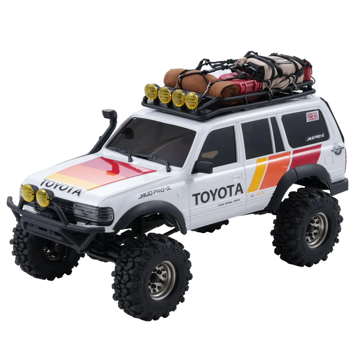 FairRC 1/18 FCX18S Land Cruiser 80S Tri-Color Mod RTR RC Crawler - Brushed Off-Road Truck
