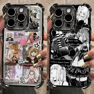 Anime Cartoon Misa Amane Plating Phone Case for IPhone 17 16 15 14 13 12 11 Pro Max Air Plus and Samsung Galaxy S26 S25 S24 S23 S22 Anti-Fall Airabag