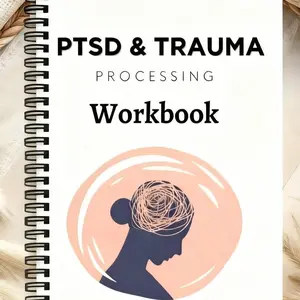 Adult Ptsd & Trauma Processing Handbook Workbook, Planning Templates, Cbt Exercises, Self-Journal, Suitable for Ocd & Complex Ptsd, Mental Health Planning Guide