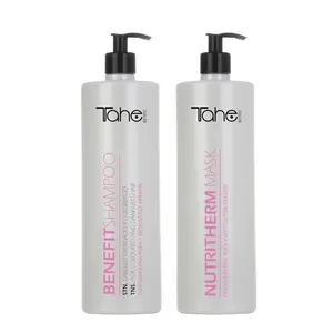 Tahe Botanic Kit - Benefit Shampoo 1000ml + Nutritherm Mask 1000ml for Hair Care