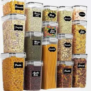 15PC Food Storage Container Set 🍱 | BPA-Free, Airtight, Pantry Goals ✨ + 24 Labels!