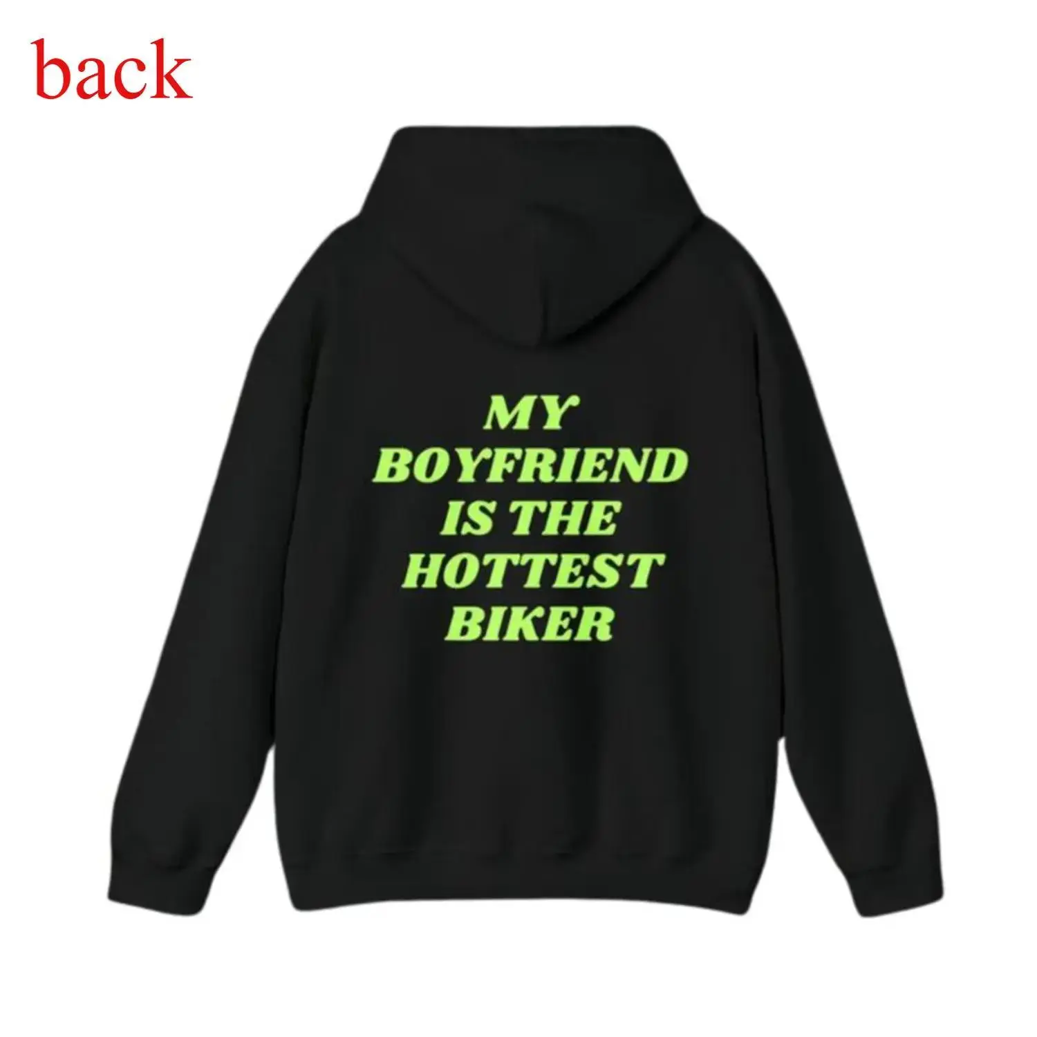 Hot Biker Boyfriend Hoodie Fun and Bold Motorcycle Hoodies Unisex Streetwear Gift for Women Men Cool Biker Apparel