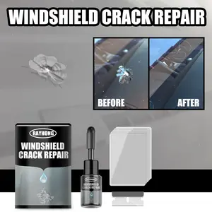 Windshield Crack Repair Kit, Car Windshield Care Agent, Glass Cracks Fixing Adhesive Liquid, Windshield Repair Fluid, Essential Auto Maintenance Tool
